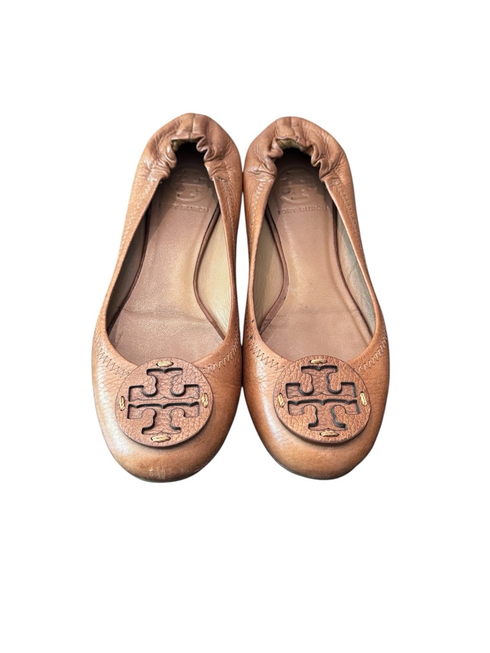 Tory Burch Minnie Ballet Flats Brown Leather - Picture 7 of 7